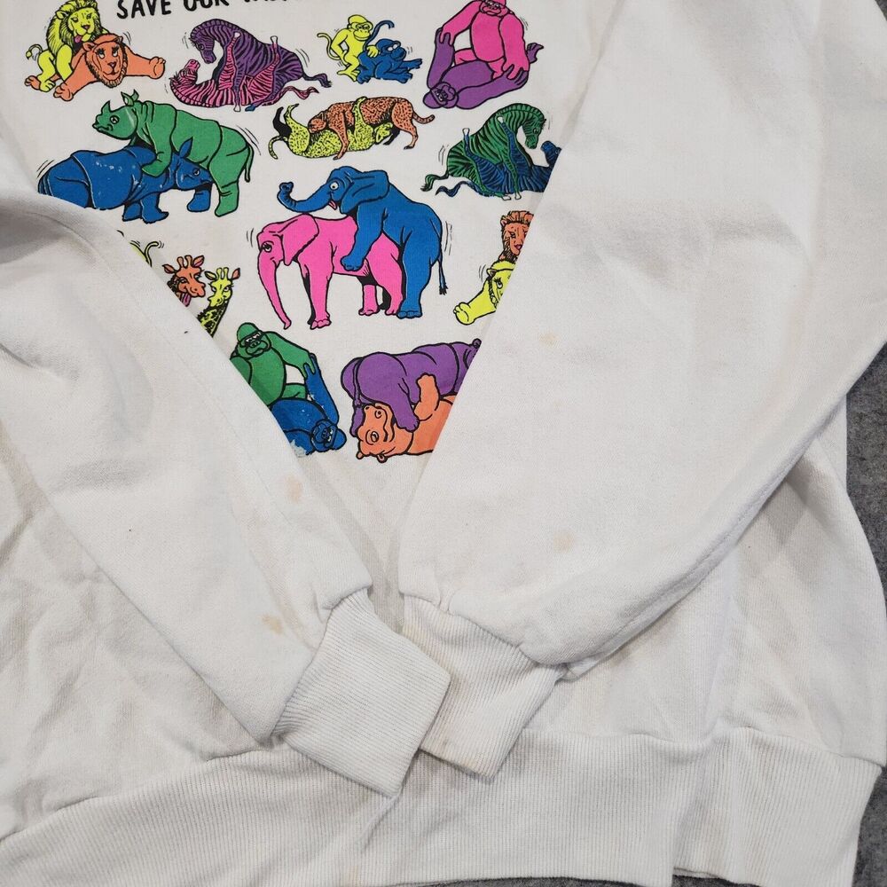 VTG 80s Animal Sex Positions Mens XL USA Made‎ Crewneck Sweatshirt Funny Joke - Picture 11 of 16